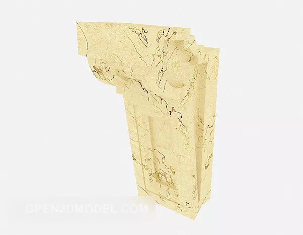 Yellow Stone Component 3d model Yellow Stone Component 3d model
