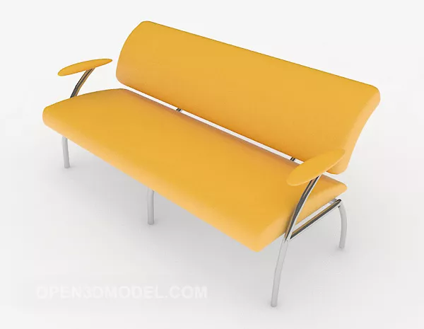 Yellow Strip Lounge Chair 3d model Yellow Strip Lounge Chair 3d model