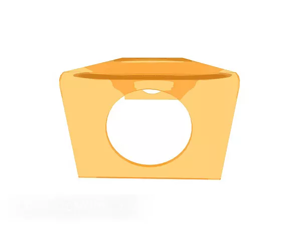 Yellow Transparent Coffee Table 3d model Yellow Transparent Coffee Table 3d model