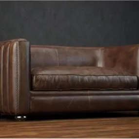 Furniture Small Leather Sofa 3d model