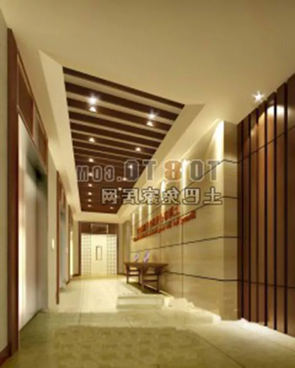 Elevator Lobby Interior Luxurious Architecture 3d model