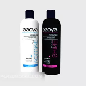 Bathroom Shampoo Bottles 3d model
