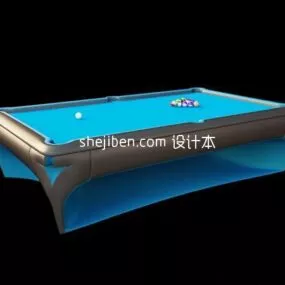 Pool Table Minimalist Style 3d model