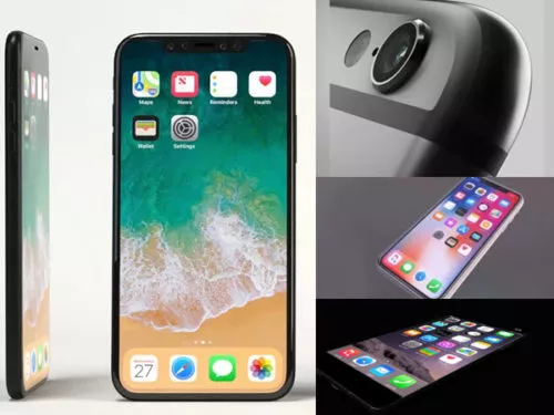 12 iPhone 3D Models Collection