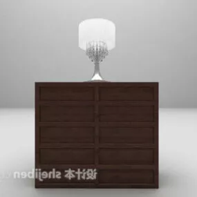 Brown Entrance Cabinet 3d model