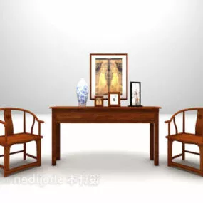Chinese Antique Side Cabinet 3d model