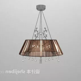 European Antique Crystal Chandelier 3d model
