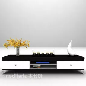 European Furniture Simple Tv Cabinet 3d model