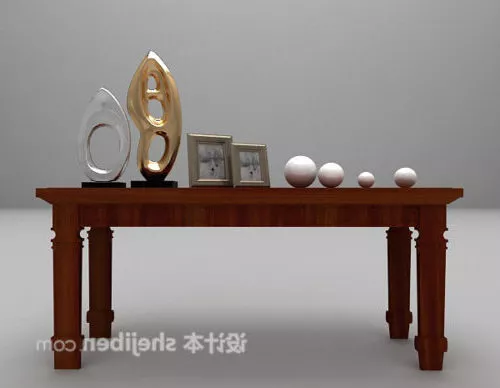 Chinese Simple Anique Console Table 3d model Chinese Simple Anique Console Table 3d model