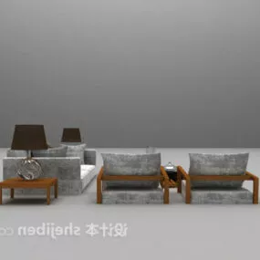 Modern Chinese Sofa Set 3d model