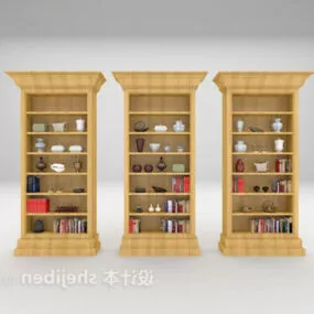 European Showcase Yellow Wood 3d model