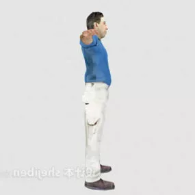 Middle Aged Man 3d model