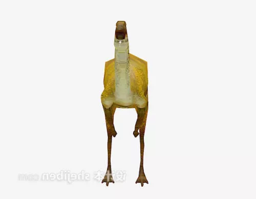 Dinosaur Velociraptor With Skin Texture 3d model