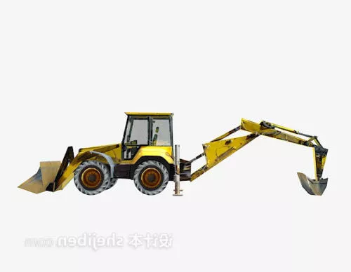 Japan Machine Small Excavator 3d model