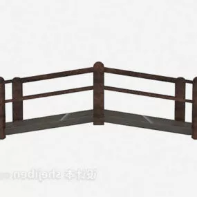 Wood Bridge Simple 3d model