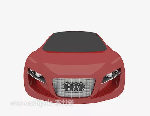 Red Audi Car 3d model Red Audi Car 3d model