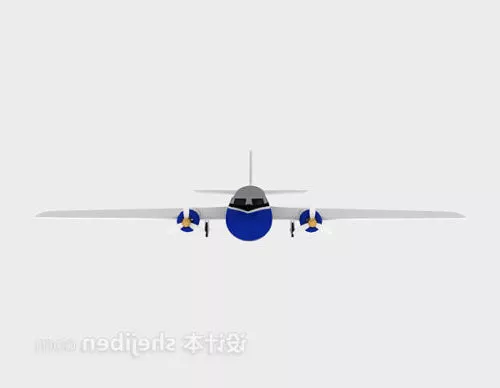 Plastic Airplane Toy 3d model
