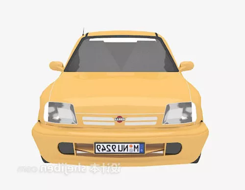 Old Car Sedan Car 3d model
