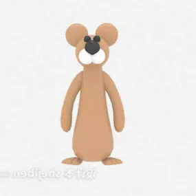 Children Stuffed Toy Kangaroo 3d model