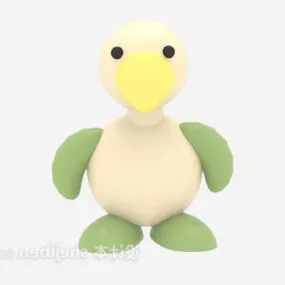 Children Stuffed Toy Duck 3d model