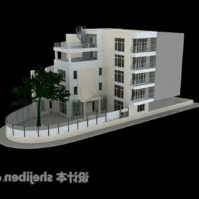 White Villa 3d model
