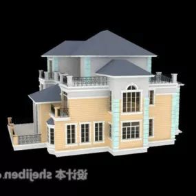 Brick Villa 3d model