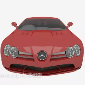 Mercedes Red Car 3d model