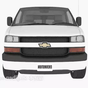 White Chevrolet Car 3d model
