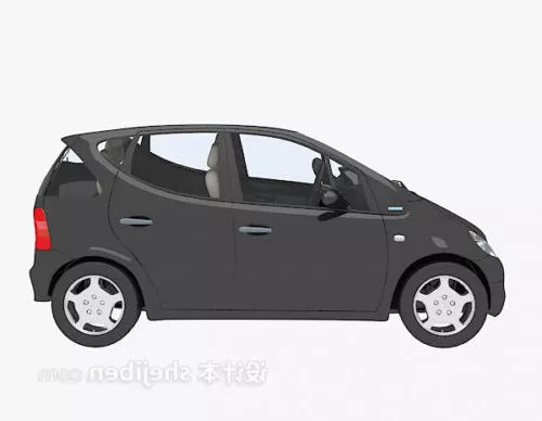 Black Car Mini Design 3d model Black Car Mini Design 3d model