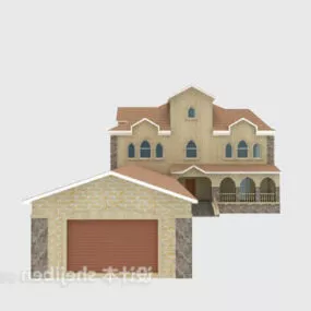 European Brick Villa V1 3d model