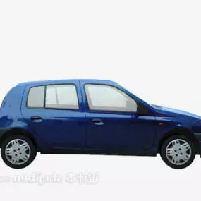 City Car Blue Painted 3d model