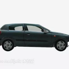 Black Sport Sedan Car 3d model
