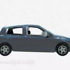 Blue Painted Car Lowpoly 3d model