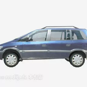 American Blue Car 3d model