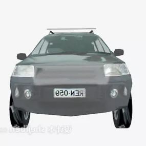 Dark Grey Car Lowpoly 3d model