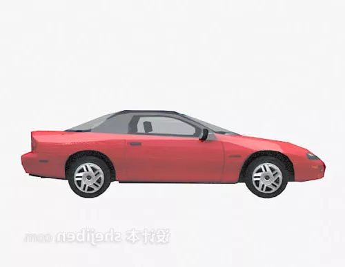 Red Super Car Like Ferrari 3d model