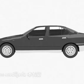 Black Vintage Car 3d model