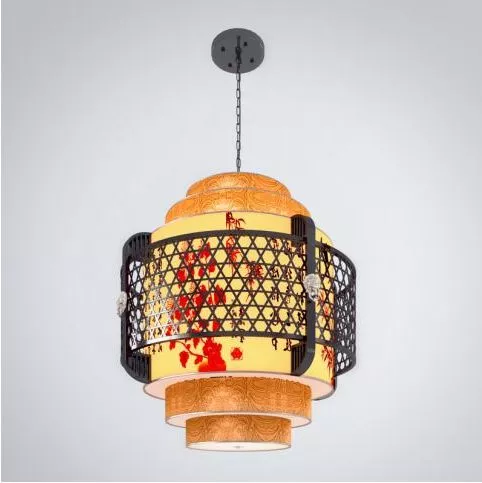 Chinese Chandelier Round Shaped 3d model Chinese Chandelier Round Shaped 3d model