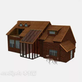 Country Style Villa V1 3d model