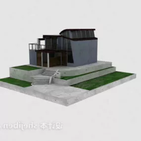 Villa Exterior Building 3d model