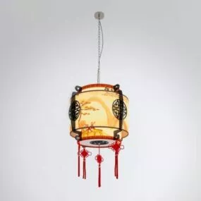 Chinese Retro Style Chandelier 3d model