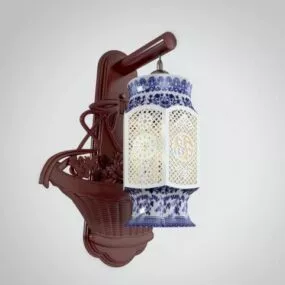 Chinese Style Wall Lamp Ancient Shade 3d model