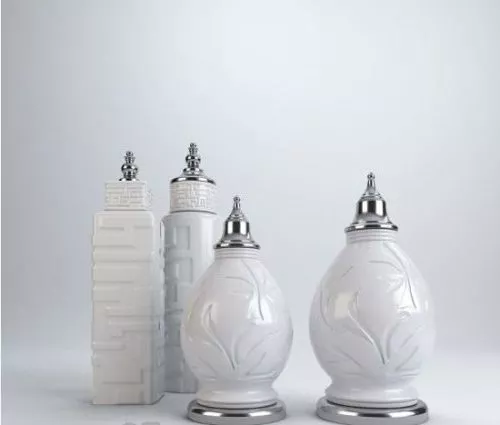 Glass Vase Twist Pattern 3d model