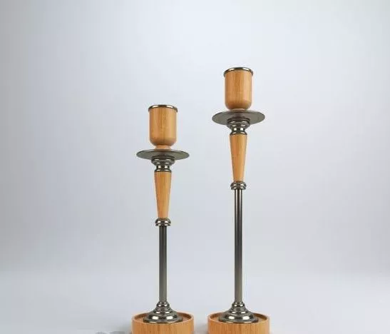 Silver Candlestick 3d model Silver Candlestick 3d model