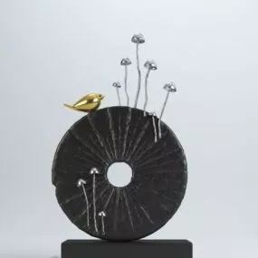 Modern Round Sculpture 3d model