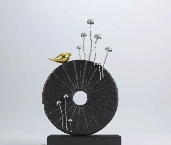 Modern Round Sculpture 3d model Modern Round Sculpture 3d model