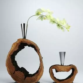 Chinese Sculpture Potted Decorative 3d model