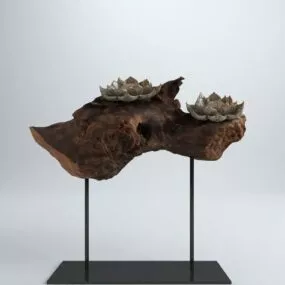 Wooden Sculpture Artwork 3d model