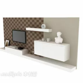 Modern Style Vintage Tv Wall 3d model