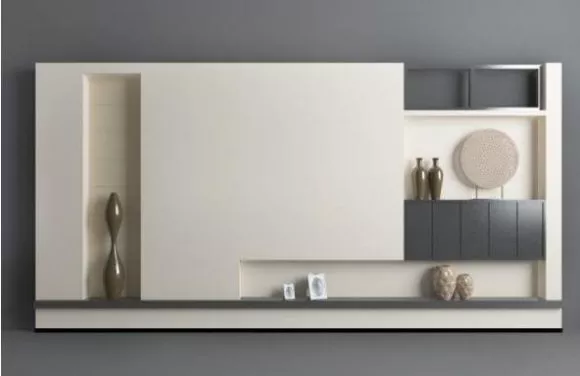 Modern Minimalist Tv Wall Decorative 3d model Modern Minimalist Tv Wall Decorative 3d model